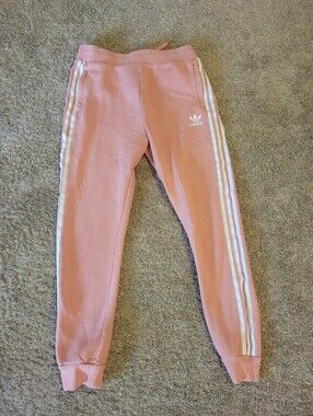 Adidas Pink Jogger Sweatpants Youth Size Large 13-14 Used